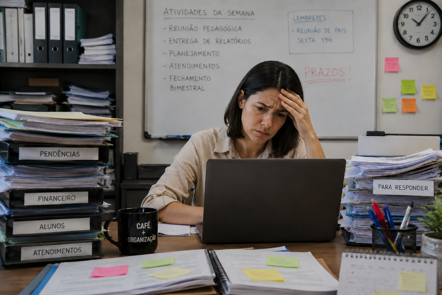 O custo invisível da desorganização escolar: quando a escola perde tempo, dinheiro e confiança sem perceber